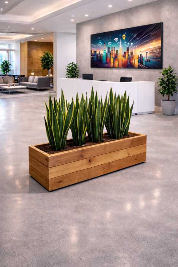 44 inch planter - Natural Organic Partition